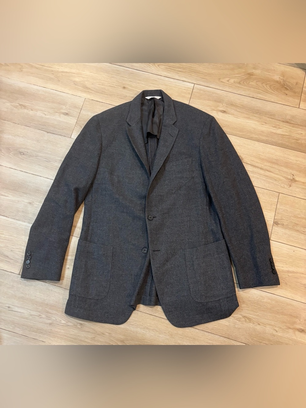 Samuelsohn Drinkwater’s Cambridge MA Gray Wool Cashmere Blazer 40-42 L Long